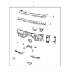 Diagram for 2016 Dodge Durango Dash Panels - 68251645AA