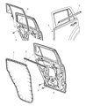 Diagram for 2010 Jeep Compass Weather Strip - 5074649AE