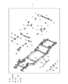 Diagram for 2021 Jeep Gladiator Engine Mount Bracket - 68340782AA