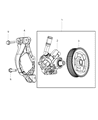 Diagram for 2016 Jeep Wrangler Power Steering Pump - 5154400AC