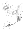 Diagram for 2000 Dodge Ram 2500 Door Latch Assembly - 55076288AB