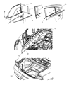 Diagram for 2012 Dodge Charger Door Seal - 57010349AB