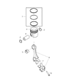 Diagram for Mopar Piston - 68447756AA