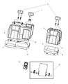 Diagram for Dodge Ram 1500 Cup Holder - 1NN45BD3AA