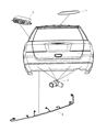 Diagram for 2007 Dodge Durango Parking Assist Distance Sensor - 1AF63RXFAA