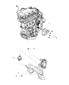 Diagram for Jeep Liberty Engine Mount Bracket - 52125232AE