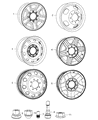 Diagram for 2011 Ram 3500 Spare Wheel - 68079555AA
