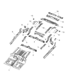 Diagram for 2019 Jeep Wrangler Rear Crossmember - 68299272AB