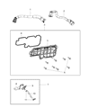 Diagram for Jeep Wrangler PCV Valve Hose - 4893612AA