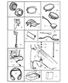 Diagram for Chrysler Town & Country Antenna Mast - 56043311AA