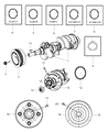 Diagram for Ram 1500 Crankshaft Pulley - 53022162AA