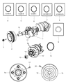 Diagram for Ram Dakota Harmonic Balancer - 53022162AA