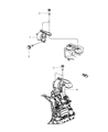 Diagram for 2011 Chrysler 200 Transmission Mount - 68083569AC