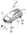 Diagram for Chrysler PT Cruiser Air Bag Sensor - 4896023AA