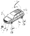 Diagram for Ram Air Bag Sensor - 4896023AA