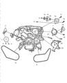 Diagram for Dodge Intrepid Belt Tensioner - 4854089AB