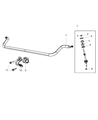 Diagram for Mopar Sway Bar Link - 5072934AE