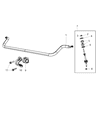 Diagram for 2011 Ram 3500 Sway Bar Link - 5072934AE