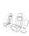 Diagram for 2007 Dodge Dakota Seat Cover - 1FX241D5AA