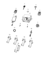 Diagram for Ram 1500 Antenna - 68144668AB