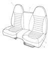 Diagram for 2002 Dodge Dakota Seat Cushion - TQ601L5AB