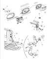 Diagram for 1998 Dodge Dakota Trunk Lid Latch - 55076165AB