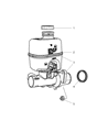 Diagram for 2006 Jeep Liberty Brake Master Cylinder - 5189227AA