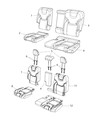 Diagram for 2018 Jeep Cherokee Armrest - 1VR31LU5AB