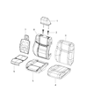 Diagram for Chrysler 300 Seat Cushion - 68370042AA