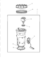 Diagram for Dodge Ram Wagon Fuel Pump - 5014789AD