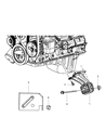 Diagram for 2010 Dodge Ram 1500 Engine Mount Bracket - 68043475AA