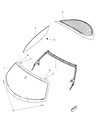 Diagram for 2017 Dodge Viper Windshield - 68206848AA