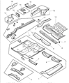 Diagram for Chrysler LHS Floor Pan - 4580010AN