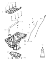 Diagram for Dodge Durango Dipstick Tube - 68249435AB