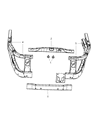 Diagram for 2009 Chrysler Aspen Radiator Support - 55362295AF