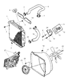 Diagram for Jeep Wrangler Fan Shroud - 52028127AE