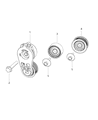 Diagram for Jeep Cherokee Belt Tensioner - 4627533AB