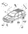 Diagram for Jeep Grand Cherokee Occupant Detection Sensor - 56054211AB