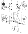 Diagram for Jeep Grand Cherokee Crankshaft Pulley - 33002920AB