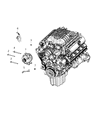 Diagram for Dodge Alternator Bracket - 68045250AB