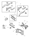 Diagram for 1999 Chrysler Town & Country Axle Beam - 4694854AB