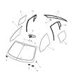 Diagram for 2012 Dodge Avenger Weather Strip - 5074018AG