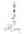 Diagram for Jeep Shock And Strut Mount - 68194317AC