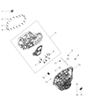 Diagram for 2013 Dodge Journey Transmission Mount - 68105317AA