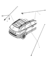 Diagram for 2011 Dodge Journey Antenna - 68086722AA