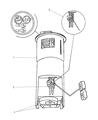 Diagram for 2002 Chrysler Prowler Fuel Level Sensor - 4886457AA