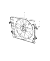 Diagram for 2019 Ram 1500 Cooling Fan Assembly - 68268606AB