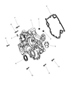 Diagram for 2001 Dodge Dakota Timing Cover - 5016653AB