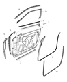 Diagram for 2018 Dodge Challenger Door Seal - 4575903AG