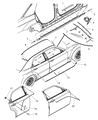 Diagram for Chrysler Door Moldings - YS66ARHAA